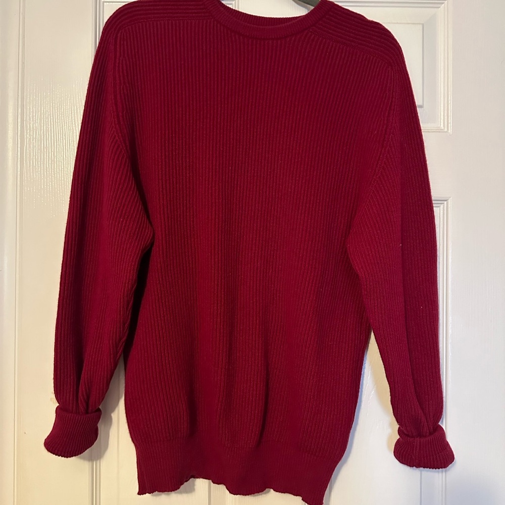 Men's Balmoral Cashmere Red Sweater size 42 chest M/L